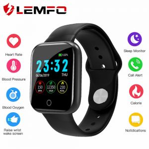 High Store אלקטרוניקה LEMFO I5 Smart Watch Men Women Heart Rate Blood Oxygen Pressure Fitness Bracelet