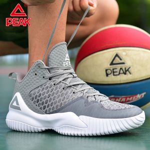 PEAK Men Streetball Master Basketball Shoes Breathable Anti-slip Wearable Basketball Sneakers Rebound Gym Outdoor Sports Shoes