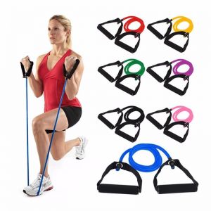 120cm Elastic Resistance Bands Yoga Pull Rope Fitness Pilates Workout Sport Rubber Tensile Pull Rope Expander Banda Elastica